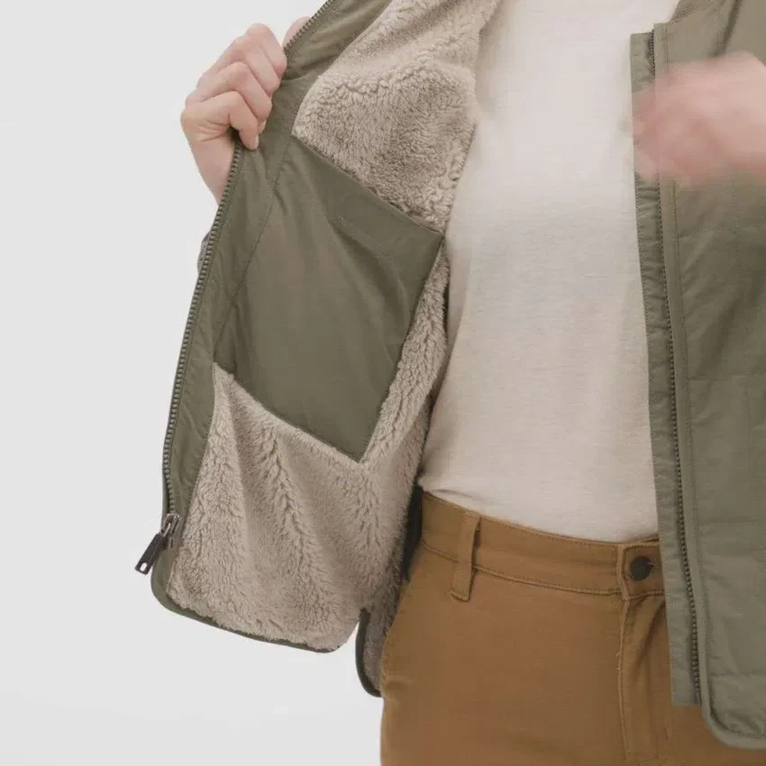 Chaqueta ligera para mujer Rockford, con forro de sherpa, aislante y resistente al agua - Chaqueta Rain Defender