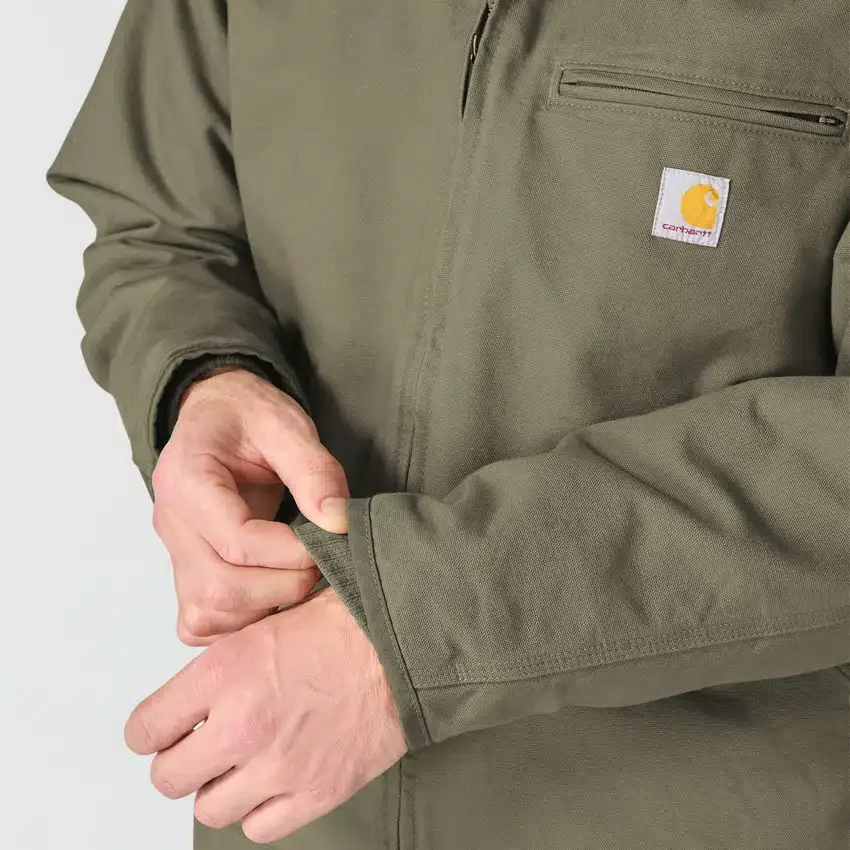 Chaqueta para hombre Sierra de lona lavada con forro de sherpa