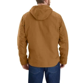 Chaqueta para hombre Sierra de lona lavada con forro de sherpa