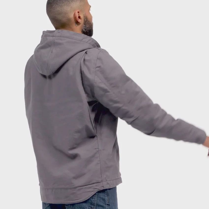 Chaqueta para hombre Sierra de lona lavada con forro de sherpa