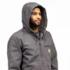 Chaqueta para hombre Sierra de lona lavada con forro de sherpa