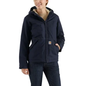 Chaqueta para mujer ignífuga Full Swing® de corte holgado Quick Duck® con forro de sherpa