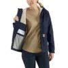 Chaqueta para mujer ignífuga Full Swing® de corte holgado Quick Duck® con forro de sherpa