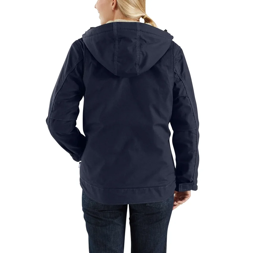 Chaqueta para mujer ignífuga Full Swing® de corte holgado Quick Duck® con forro de sherpa
