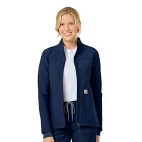 Chaqueta quirúrgica de forro polar laminado Rugged Flex® Peak para mujer