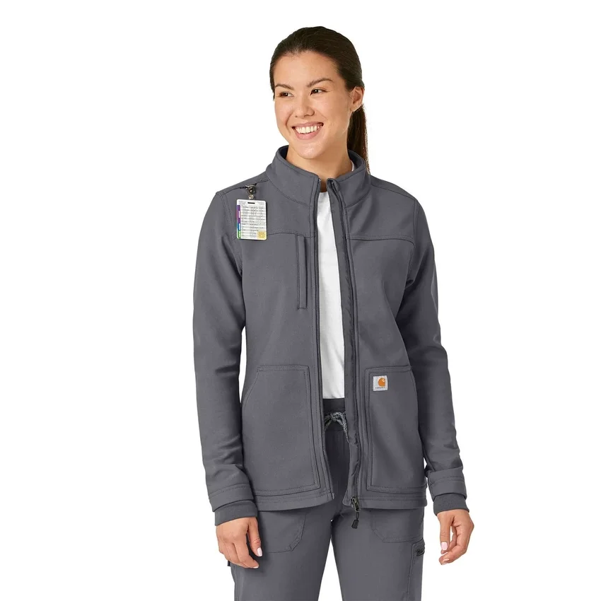 Chaqueta quirúrgica de forro polar laminado Rugged Flex® Peak para mujer