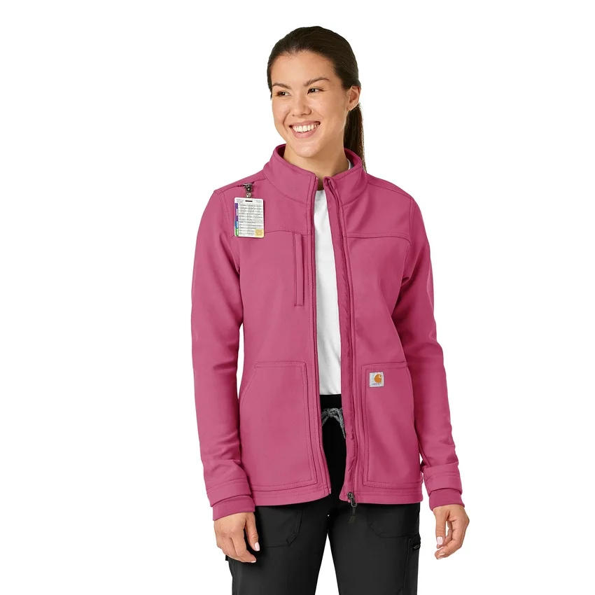 Chaqueta quirúrgica de forro polar laminado Rugged Flex® Peak para mujer