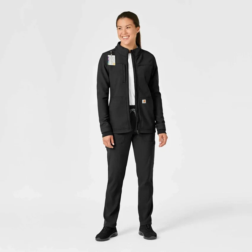 Chaqueta quirúrgica de forro polar laminado Rugged Flex® Peak para mujer