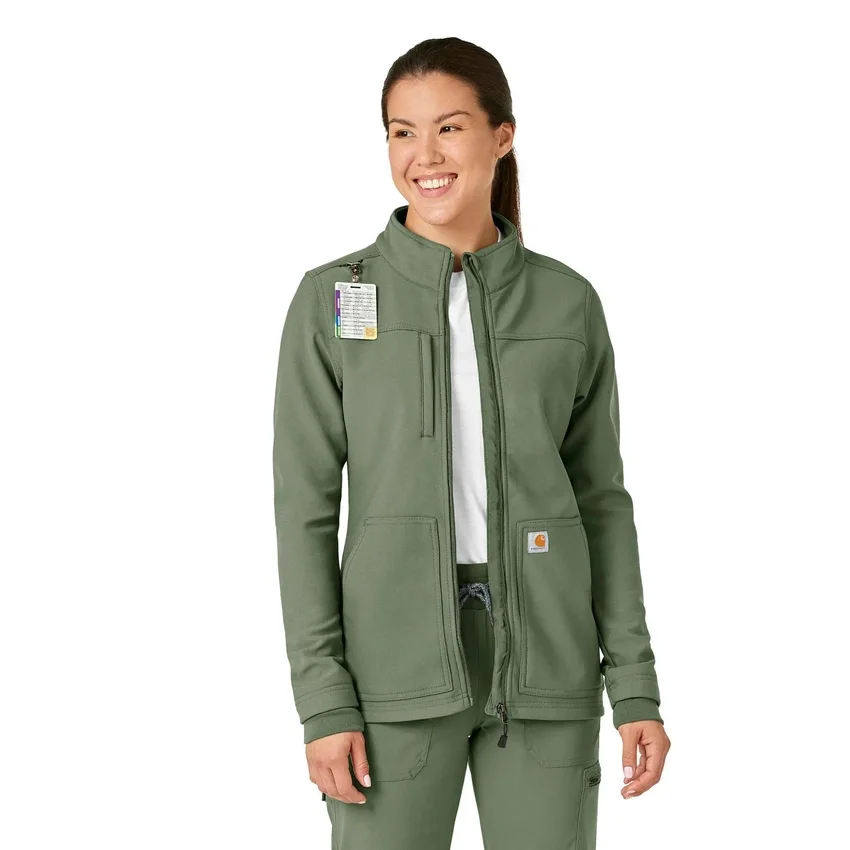 Chaqueta quirúrgica de forro polar laminado Rugged Flex® Peak para mujer