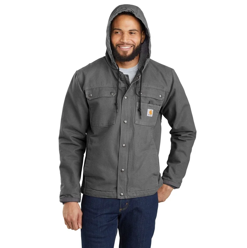 Chaqueta utilitaria de lona lavada para hombre con forro de sherpa Bartlett