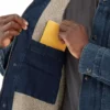 Chaqueta vaquera de corte holgado para hombre con forro de sherpa