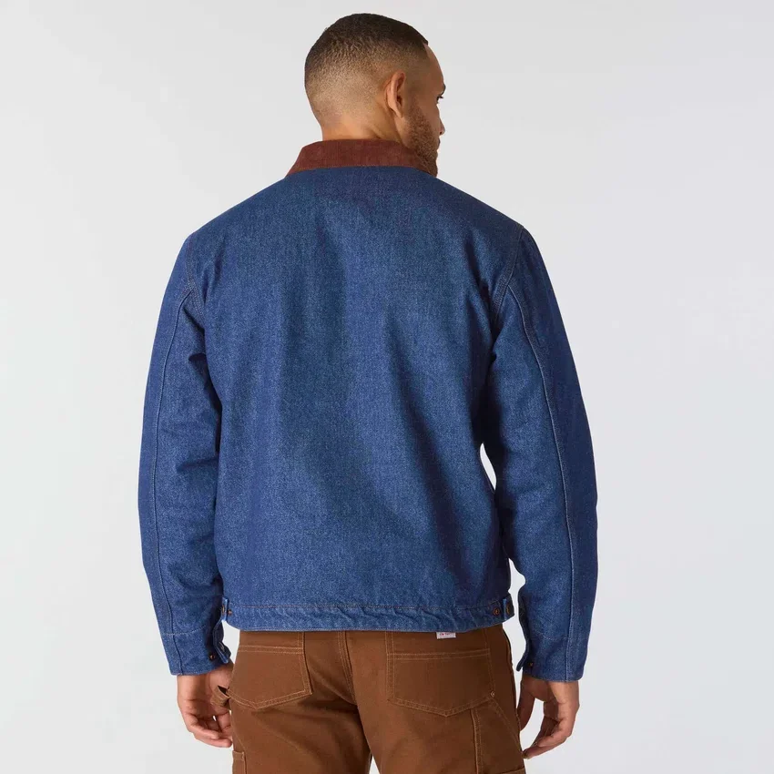 Chore Coat de denim con forro de sherpa de la serie Crafted para hombre