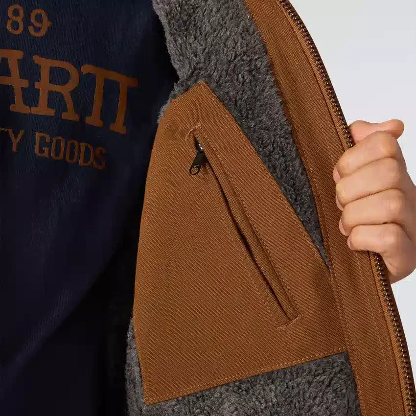 Chore Coat para hombre de la serie Crafted, de lona de pato con forro de sherpa