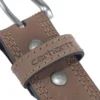 Cinturón de cuero con triple costura