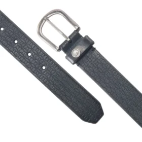 Cinturón de cuero de silla de montar con trenzado de mimbre para mujer