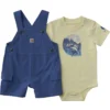 Conjunto de 2 piezas para niño: body con manguitos cortos y pantalones cortos con bolsillos tipo cargo (bebé)