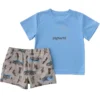 Conjunto de 2 piezas para niño: camisa de manguitos Sun Defender® Force® y pantalón corto de tejido (bebé)