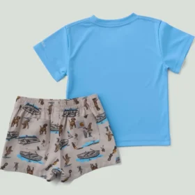Conjunto de 2 piezas para niño: camisa de manguitos Sun Defender® Force® y pantalón corto de tejido (bebé)