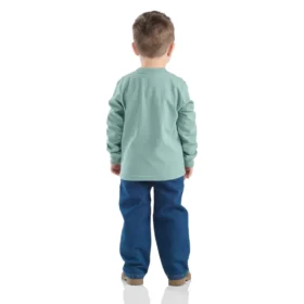 Conjunto de 2 piezas para niño: camiseta con manguitos y estampado de perro y pantalones vaqueros (niños pequeños)