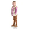 Conjunto de 3 piezas para niñas: chaleco, camiseta estampada y Leggings (niñas pequeñas)