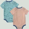 Conjunto de dos piezas de body con manguitos de peces para niño (bebé)