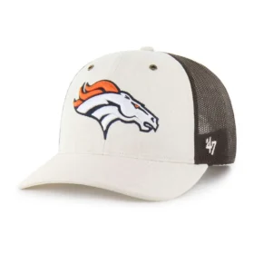 Denver Broncos '47 Gorra Trucker sin teñir, corte holgado