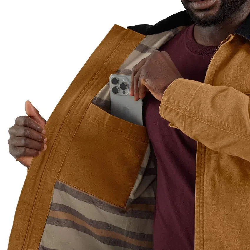 Detroit Jacket de lona de pato para hombre, rediseñada y de corte holgado