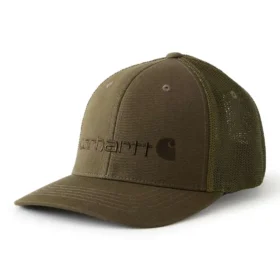 Gorra ajustada de lona con parte trasera de malla y logotipo gráfico «Rugged Flex™»