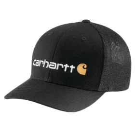 Gorra ajustada de lona con parte trasera de malla y logotipo gráfico «Rugged Flex™»
