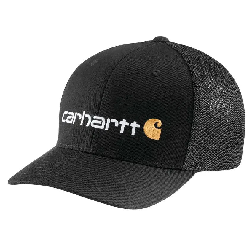 Gorra ajustada de lona con parte trasera de malla y logotipo gráfico «Rugged Flex™»
