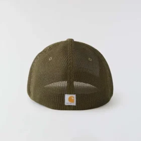 Gorra ajustada de lona con parte trasera de malla y logotipo gráfico «Rugged Flex™»