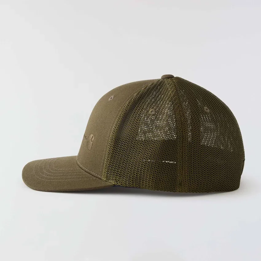Gorra ajustada de lona con parte trasera de malla y logotipo gráfico «Rugged Flex™»
