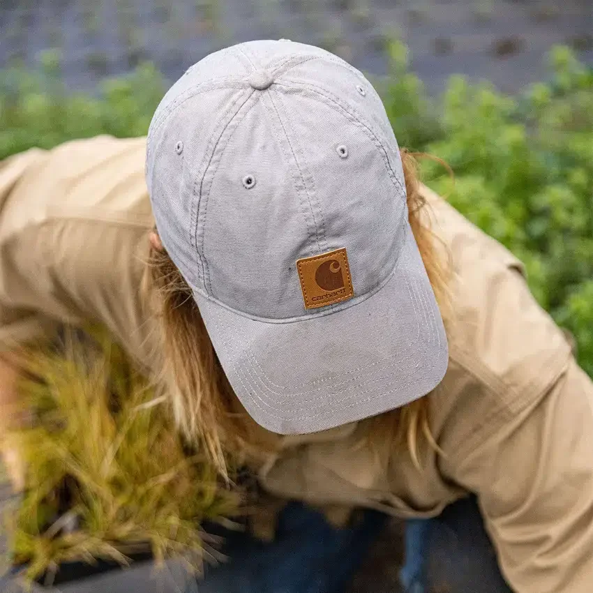 Gorra de béisbol con logotipo de lona