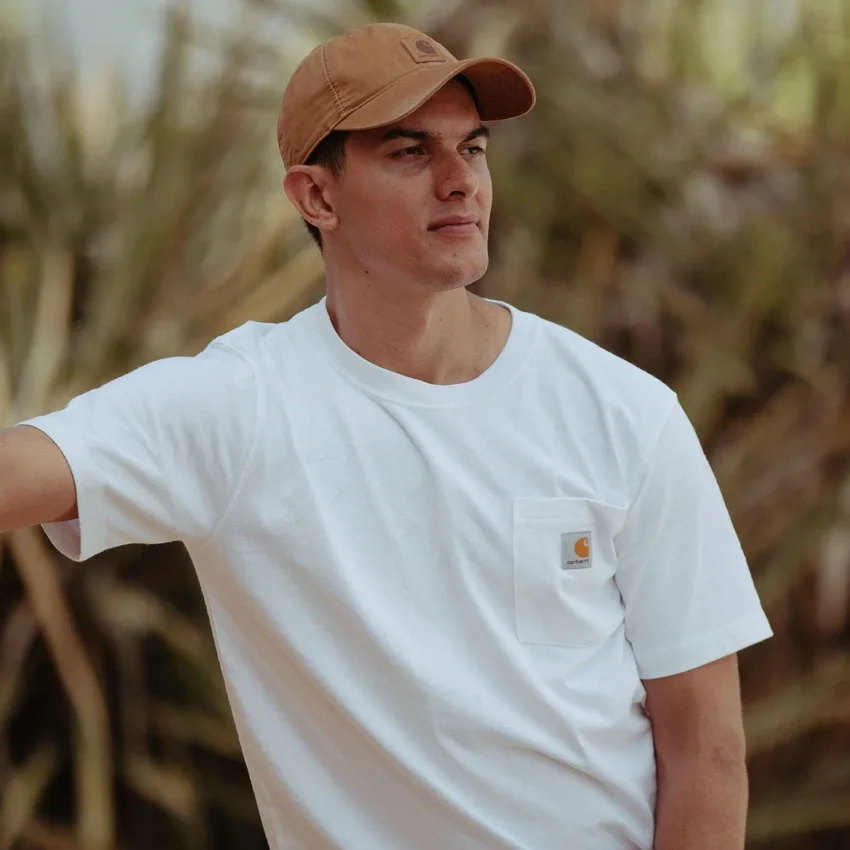 Gorra de béisbol con logotipo de lona