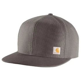 Gorra de béisbol de lona resistente con visera plana