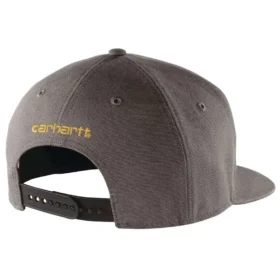 Gorra de béisbol de lona resistente con visera plana