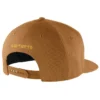 Gorra de béisbol de lona resistente con visera plana