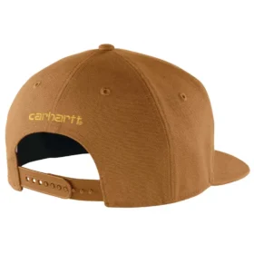 Gorra de béisbol de lona resistente con visera plana