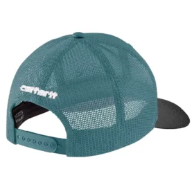 Gorra de camionero con logotipo en parche, de sarga Rugged Flex™ y parte trasera de malla