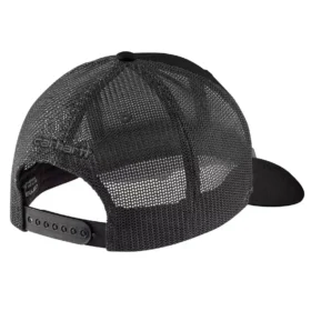 Gorra de camionero con logotipo en parche, de sarga Rugged Flex™ y parte trasera de malla