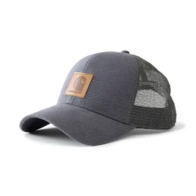 Gorra de camionero con parte trasera de malla de lona lavada
