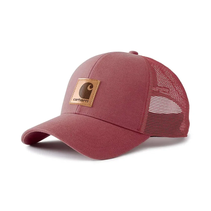 Gorra de camionero con parte trasera de malla de lona lavada