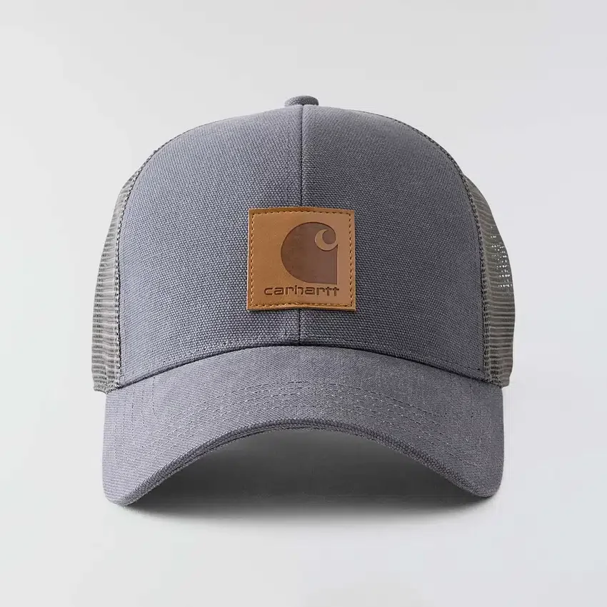 Gorra de camionero con parte trasera de malla de lona lavada