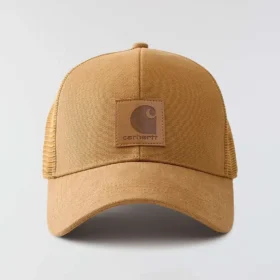 Gorra de camionero con parte trasera de malla de lona lavada