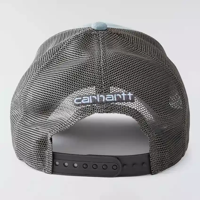 Gorra de camionero con parte trasera de malla de lona lavada