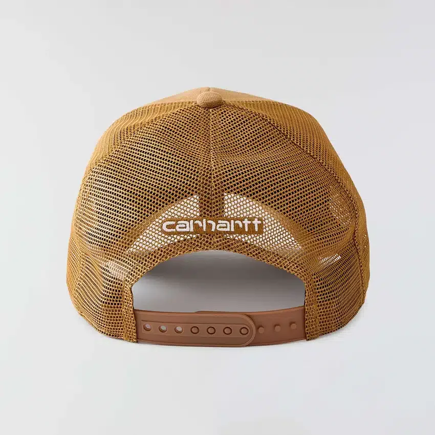 Gorra de camionero con parte trasera de malla de lona lavada