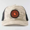 Gorra de camionero de camuflaje con parte trasera de malla ripstop
