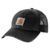 Gorra de camionero de lona con parte trasera de malla y logotipo