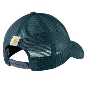 Gorra de camionero de lona con parte trasera de malla y logotipo