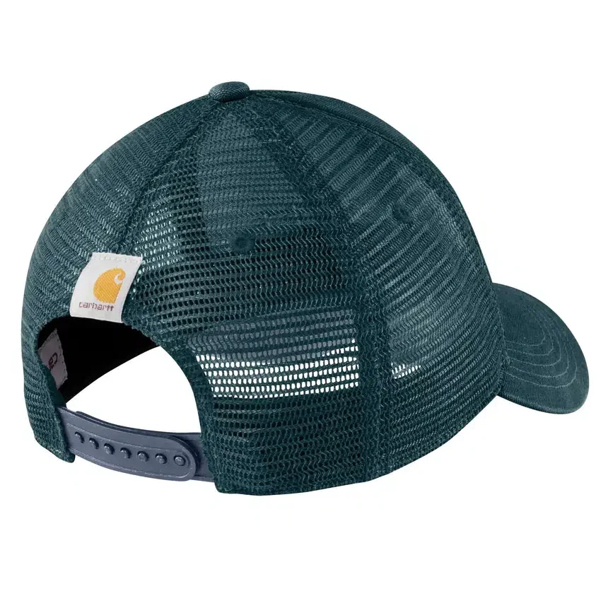 Gorra de camionero de lona con parte trasera de malla y logotipo